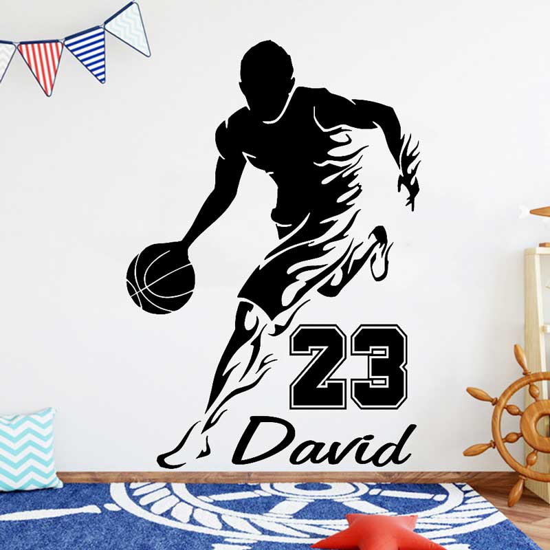 Blister Plaster Sport - Nome Personalizado Jogador De Basquete Adesivo