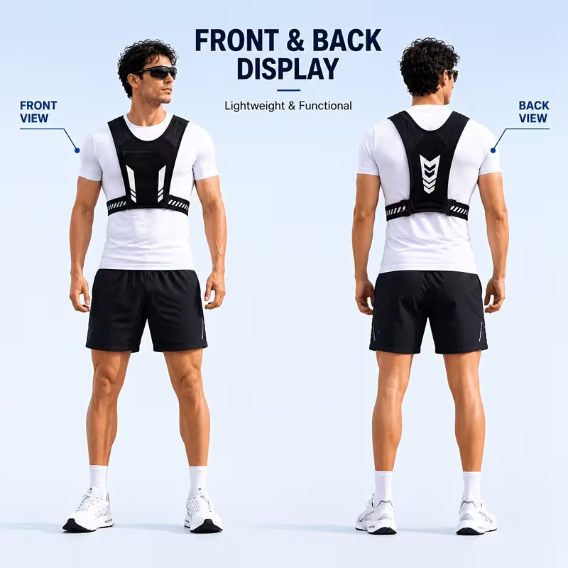 Running Jogging Gear - Colete de Corrida Leve CZHIYAO com