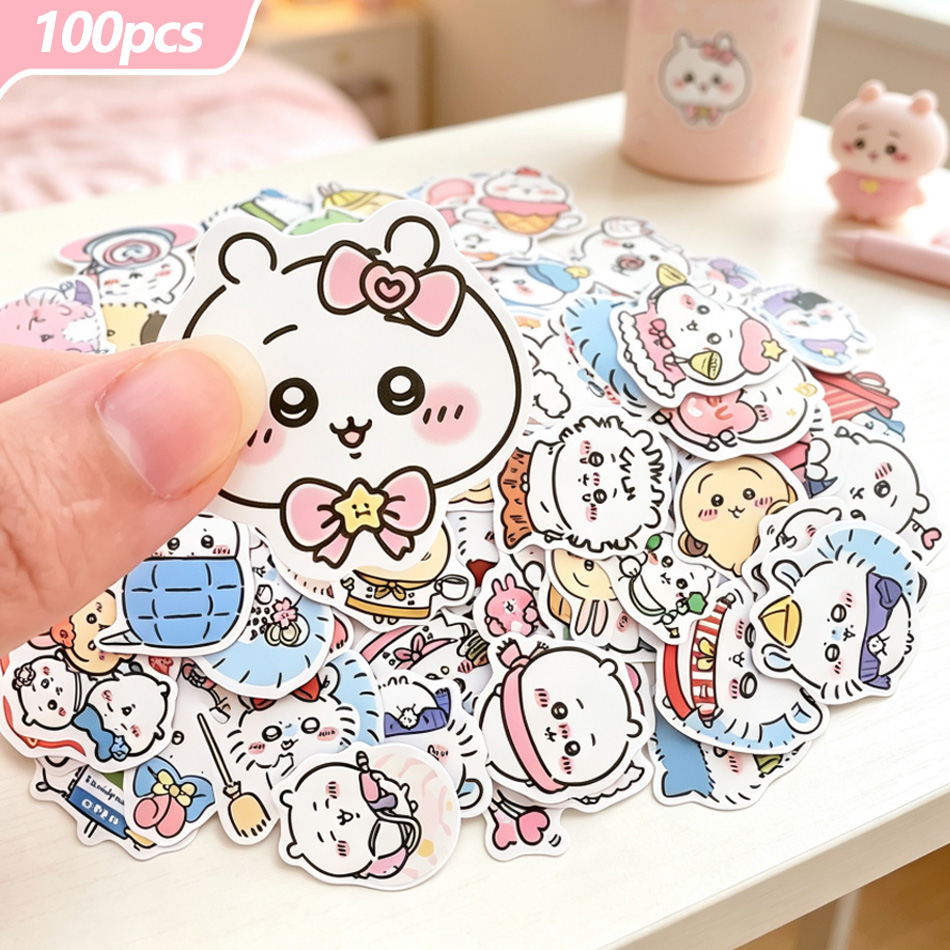 Blister Plaster Sport - 100 Adesivos Kawaii Chiikawa de Desenhos