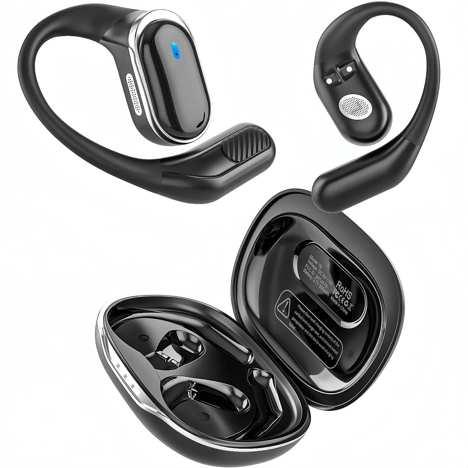 Earphone Sport Hook - Fones de Ouvido Bluetooth Sem Fio