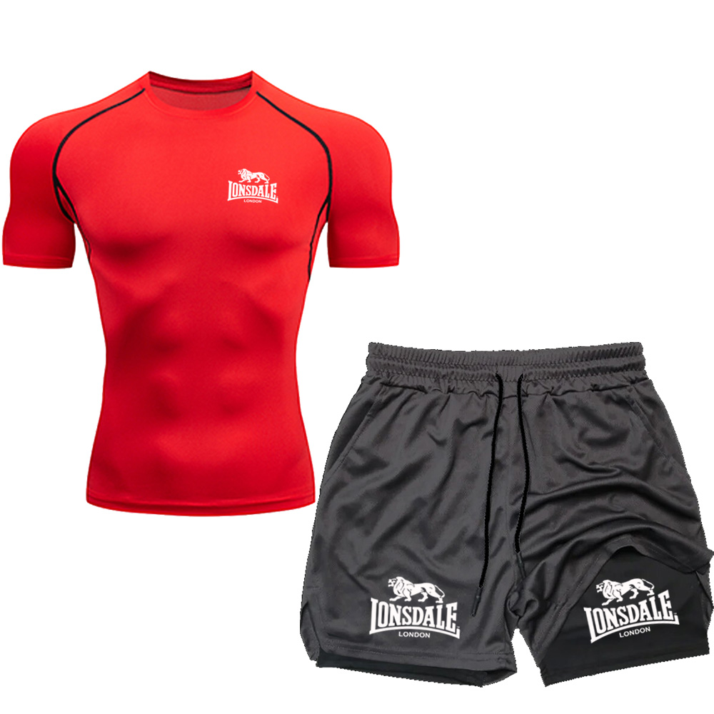 LONSDALE Shorts masculinos com - Running Jogging Gear avaliação e preço