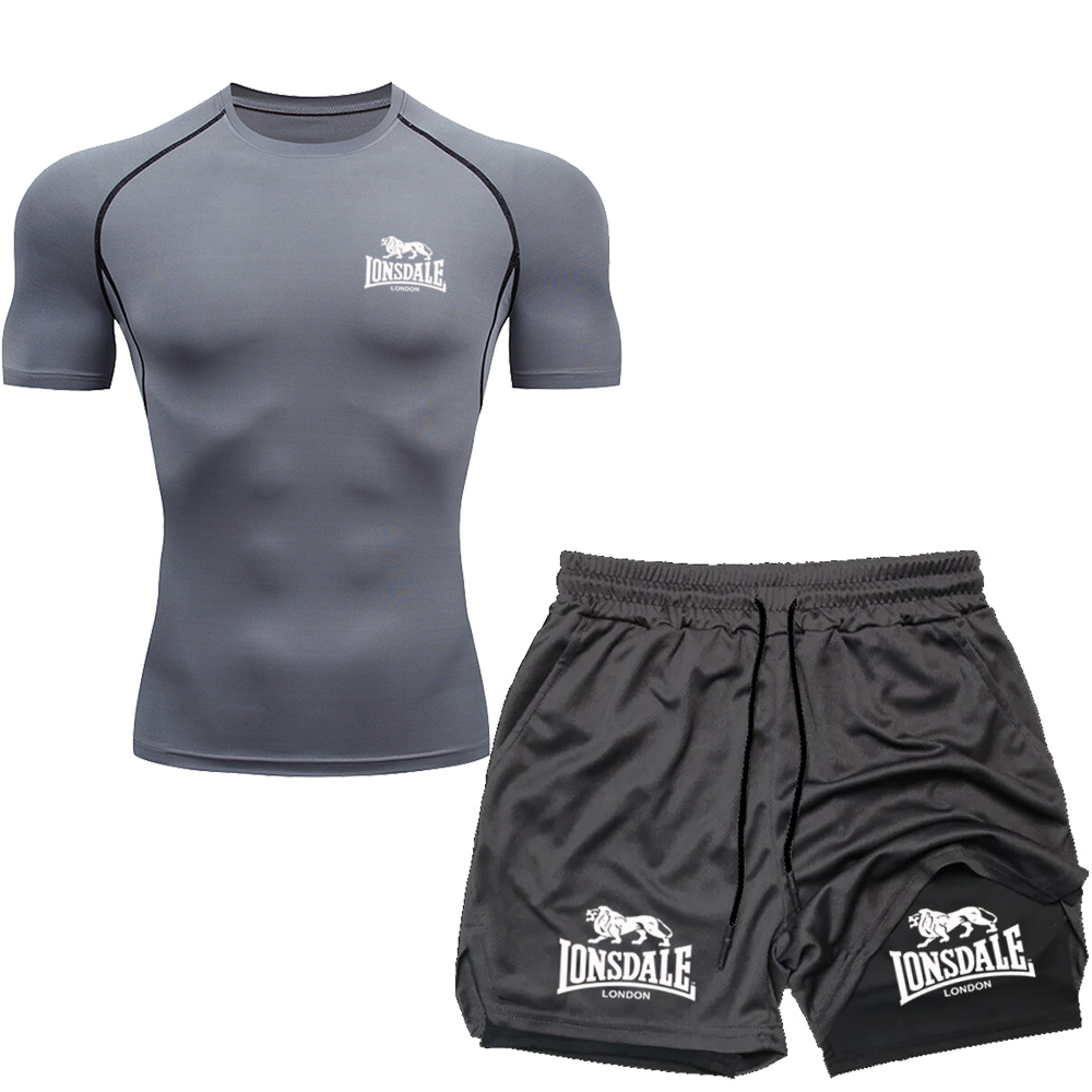 LONSDALE Shorts masculinos com - Running Jogging Gear avaliação e preço