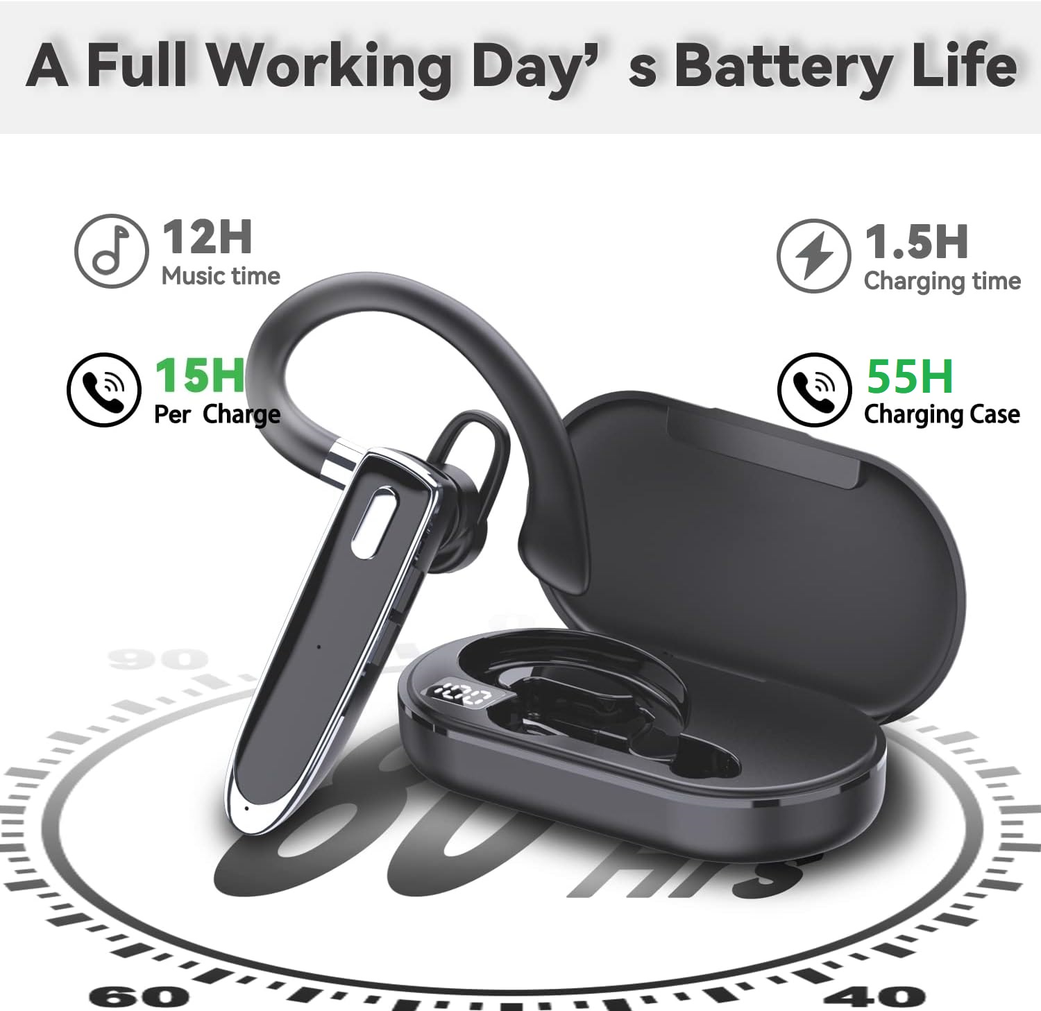 Novo bluetooth v6.1 drive fone - Earphone Sport Hook avaliação e preço