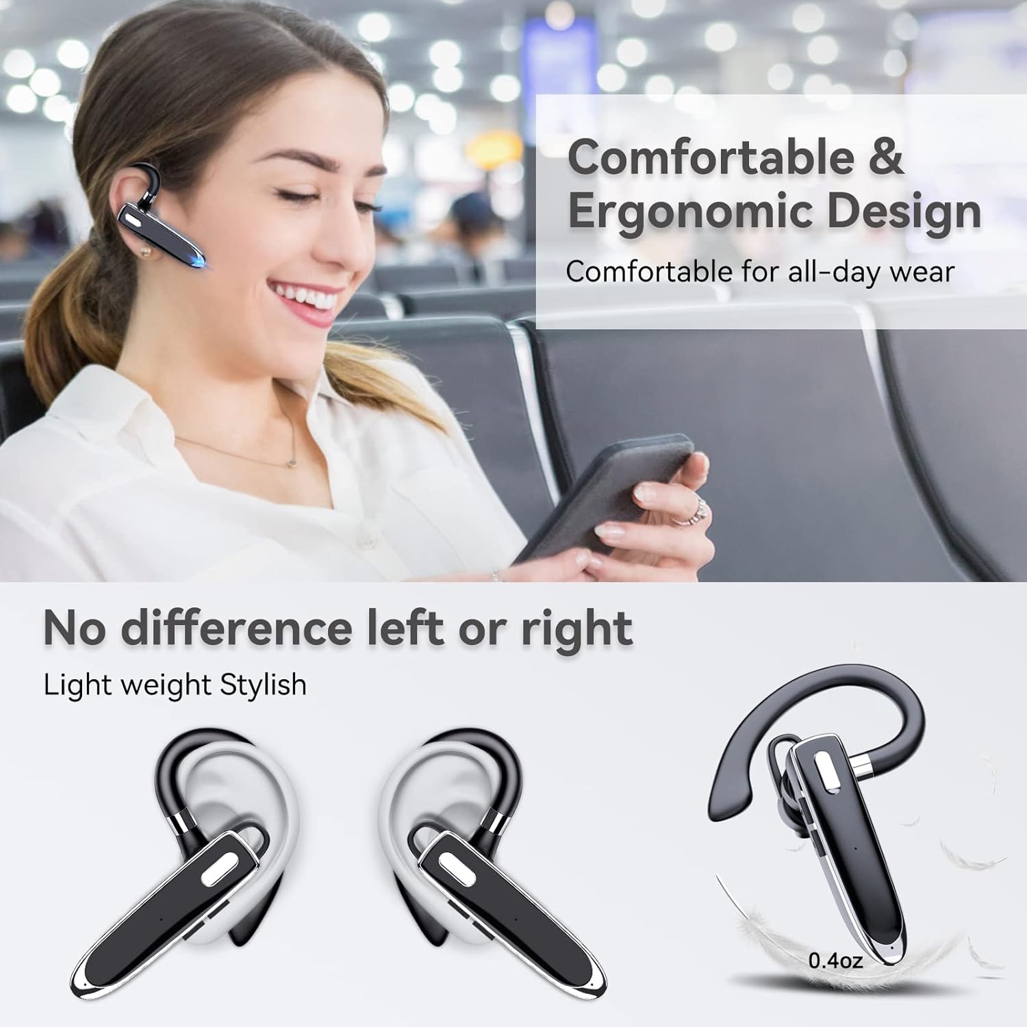 Novo bluetooth v6.1 drive fone - Earphone Sport Hook avaliação e preço