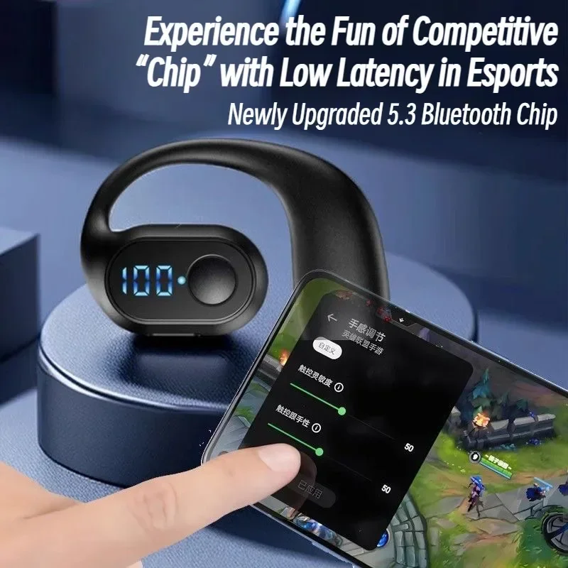 Fone de Ouvido Bluetooth 5.3 T - Earphone Sport Hook avaliação e preço