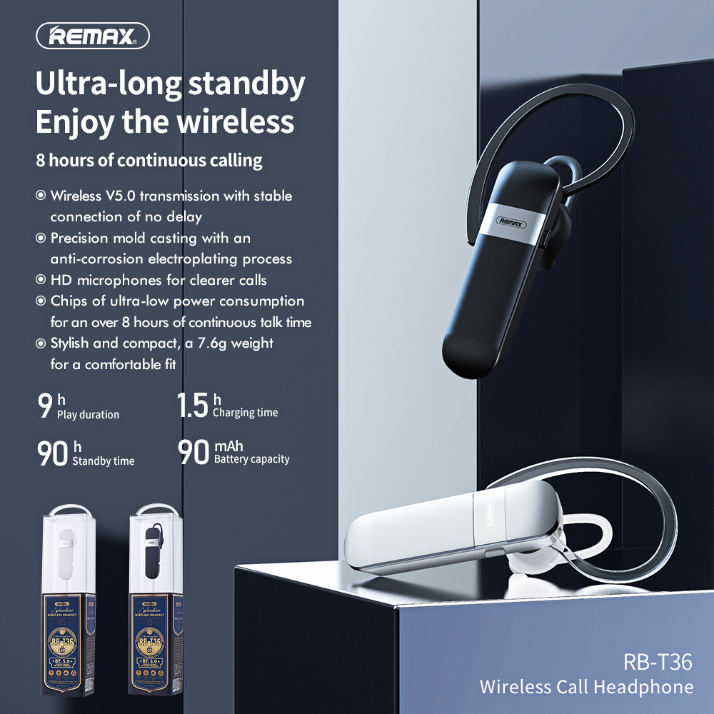 Remax RB-T36 tws 5.0 verdadeir - Earphone Sport Hook avaliação e preço